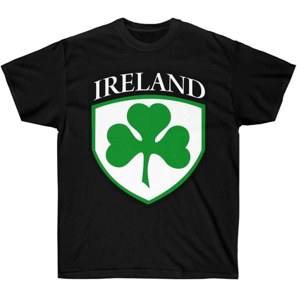 imageIreland 3 Leaf Clover St Patricks Day Irish TShirtBlack