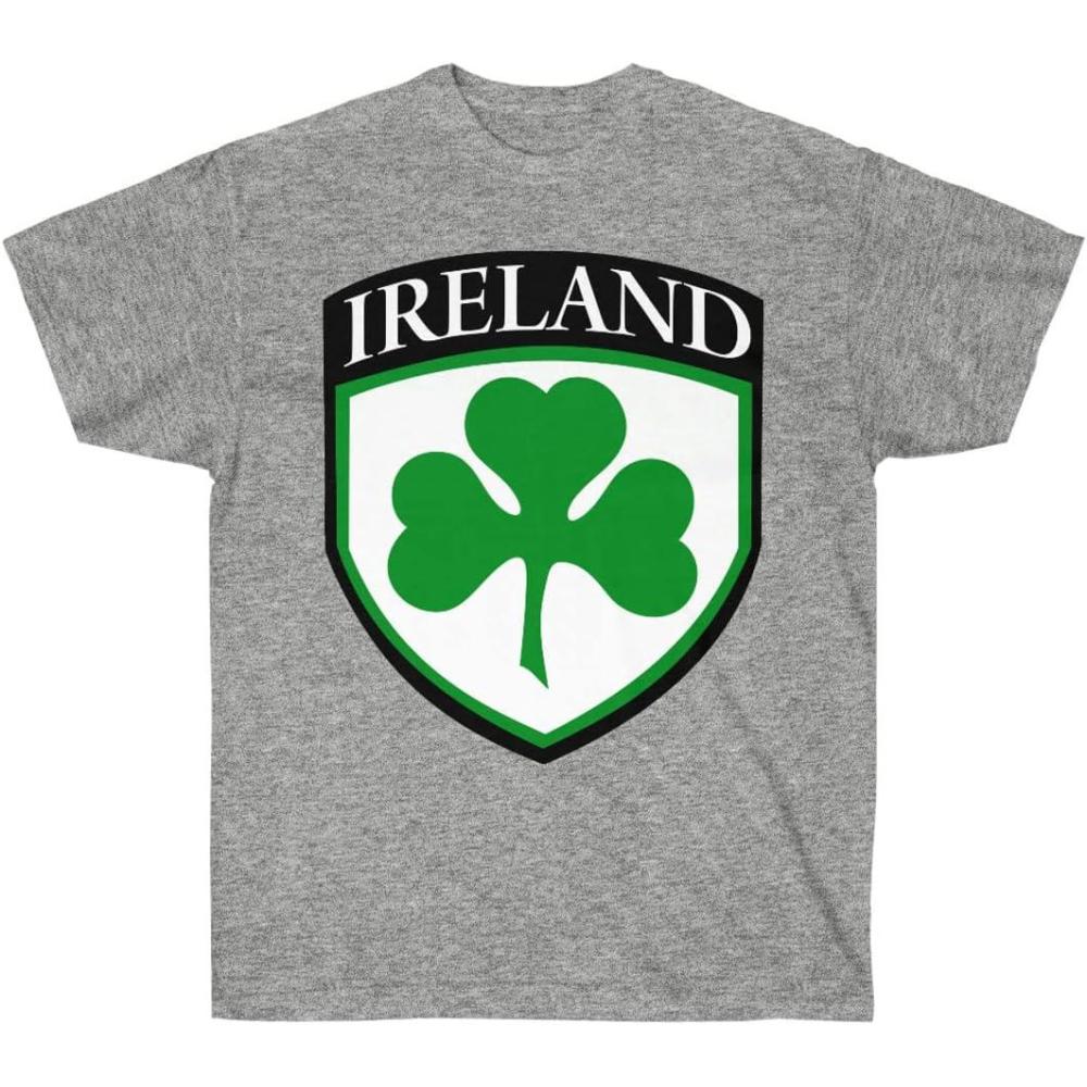 imageIreland 3 Leaf Clover St Patricks Day Irish TShirtSport Grey