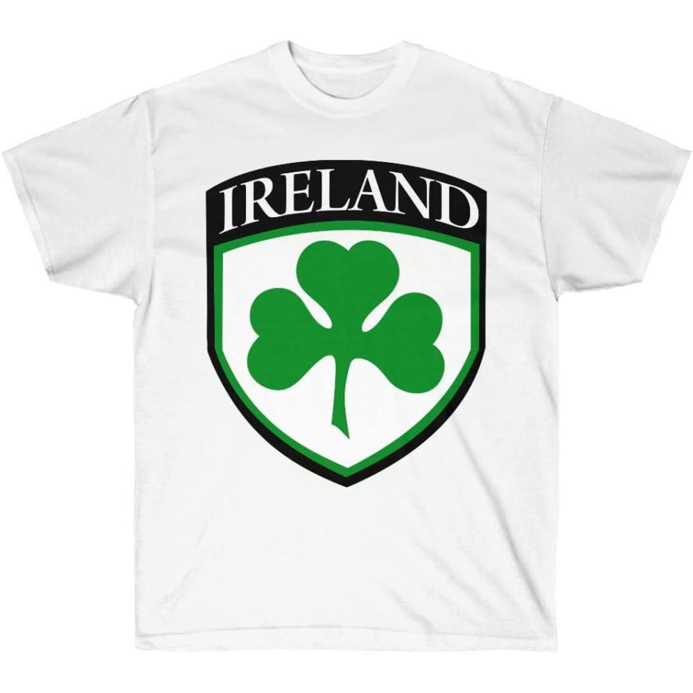 imageIreland 3 Leaf Clover St Patricks Day Irish TShirtWhite