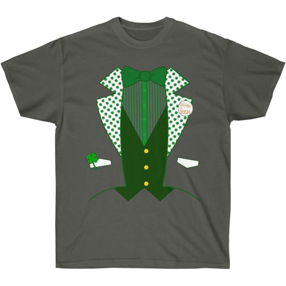 imageIrish St Paddys Day Tuxedo Tee  St Patricks Day Irish TShirtDark Heather