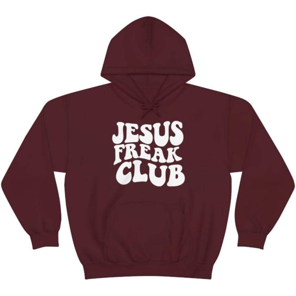imageJesus Freak  Christian Hoodie SweatshirtMaroon