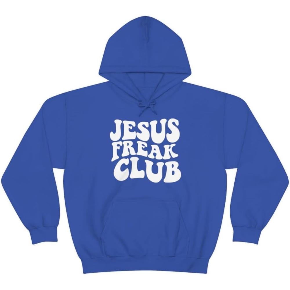 imageJesus Freak Christian Hoodie SweatshirtRoyal