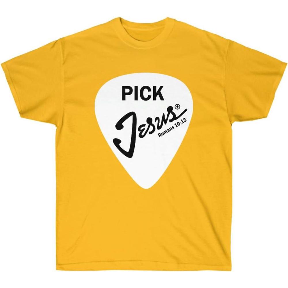 imagePick Jesus  Christian TShirtGold