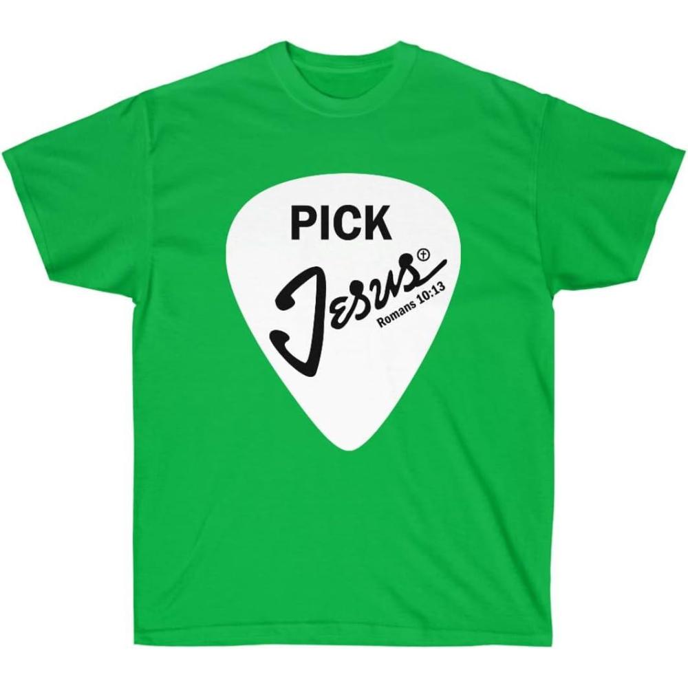 imagePick Jesus  Christian TShirtIrish Green