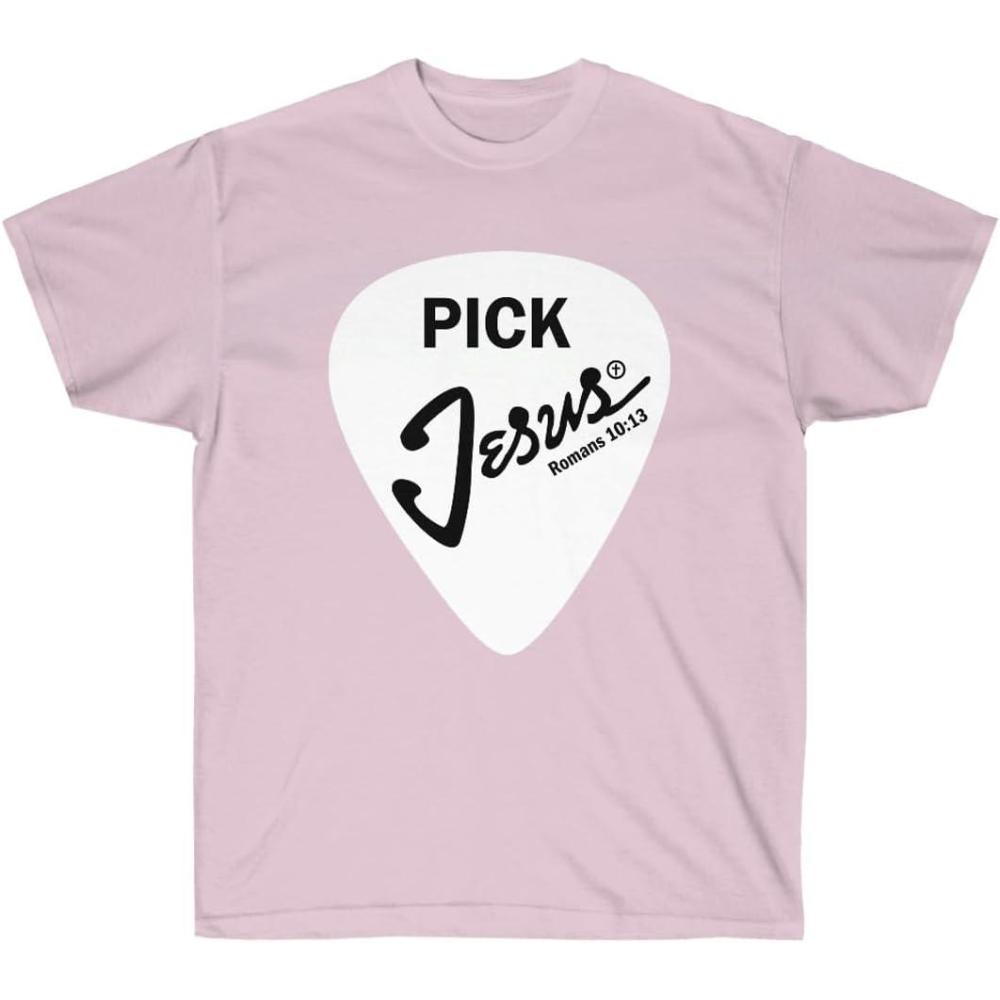 imagePick Jesus  Christian TShirtLight Pink