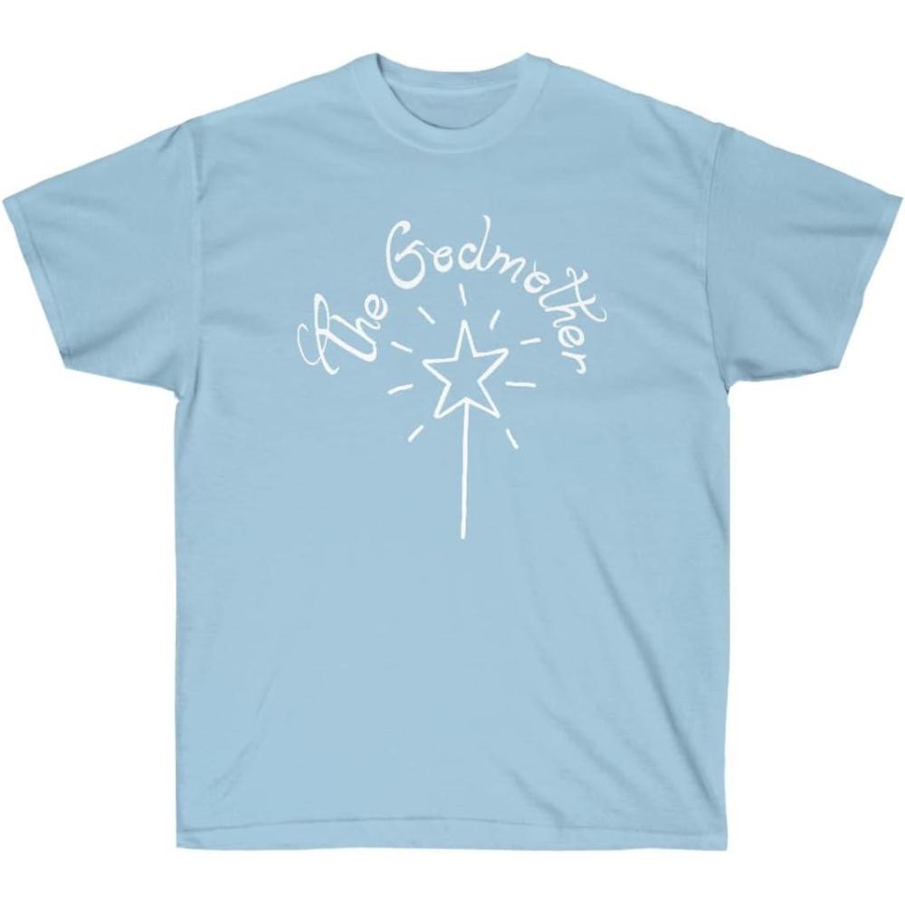 imageThe Godmother Magic Wand  Christian TShirtLight Blue