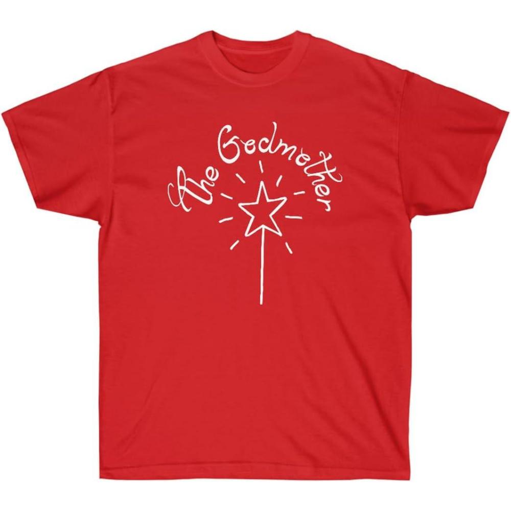 imageThe Godmother Magic Wand Christian TShirtRed