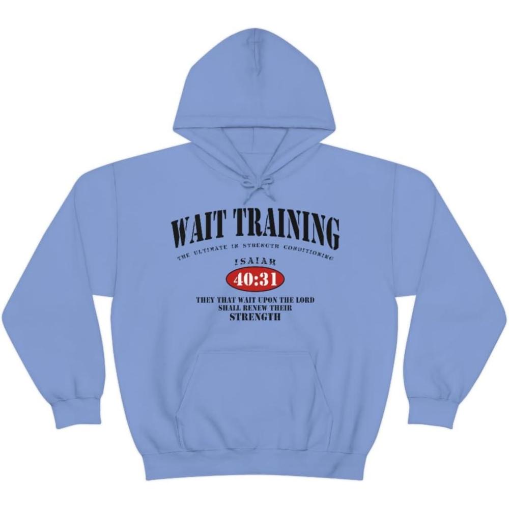 imageWait Training The Ultimate In Strength Training HoodieCarolina Blue