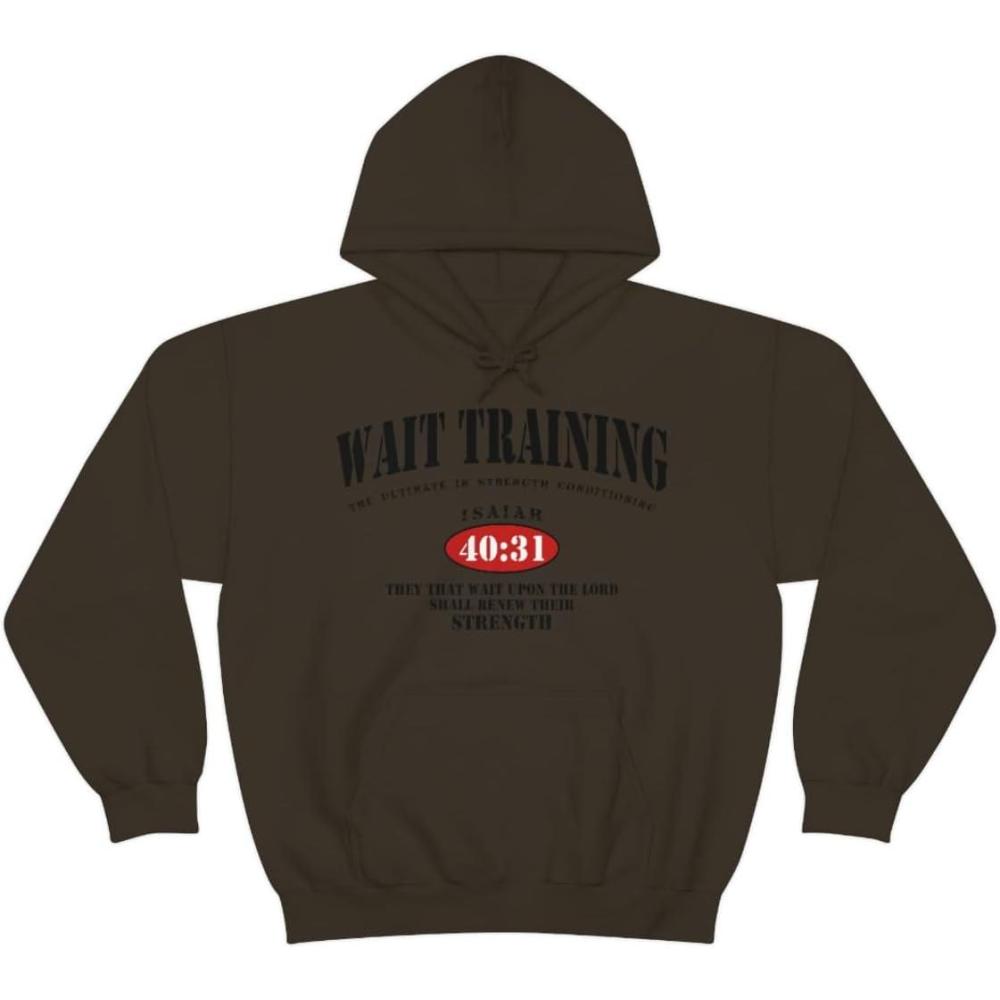 imageWait Training The Ultimate In Strength Training HoodieDark Chocolate