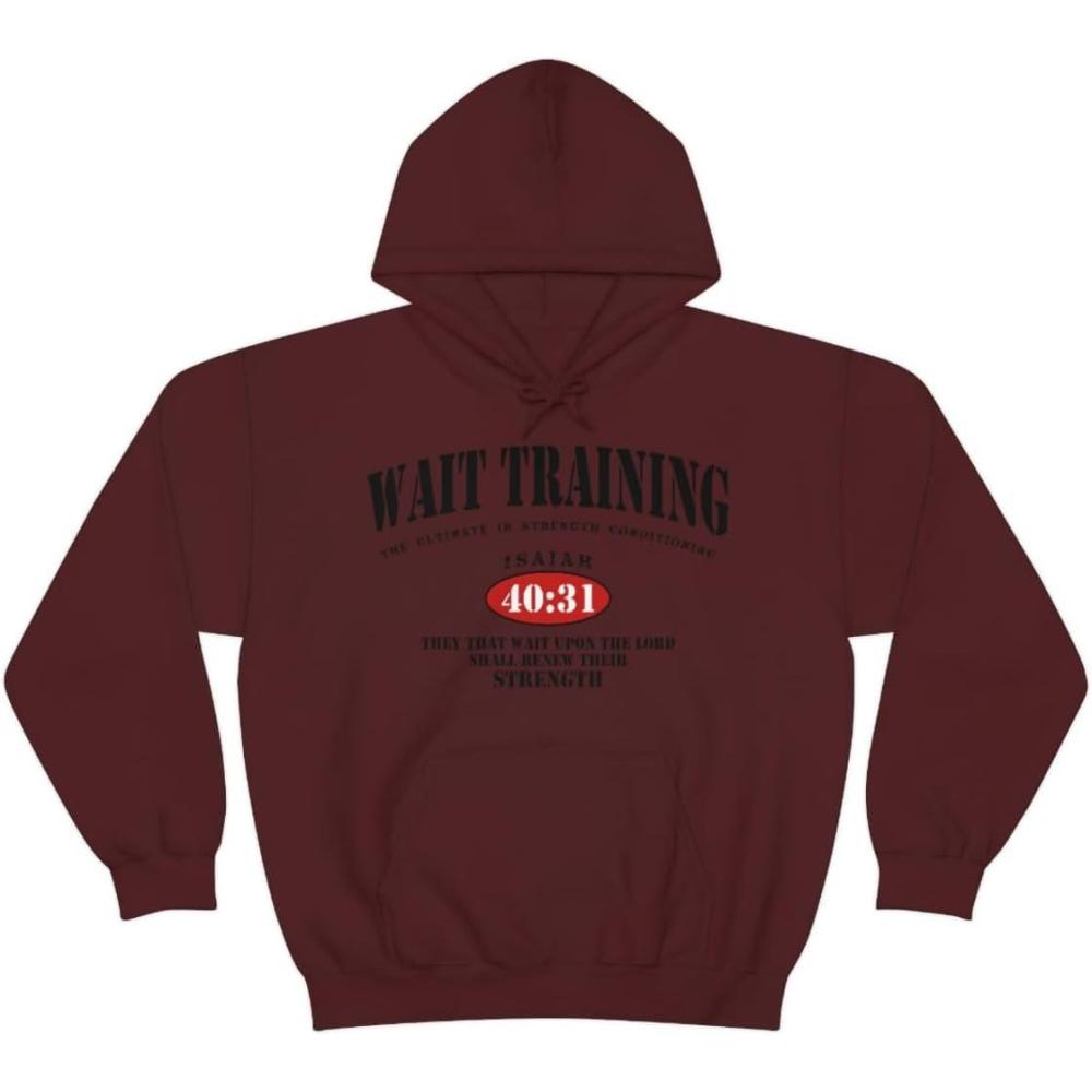 imageWait Training The Ultimate In Strength Training HoodieMaroon
