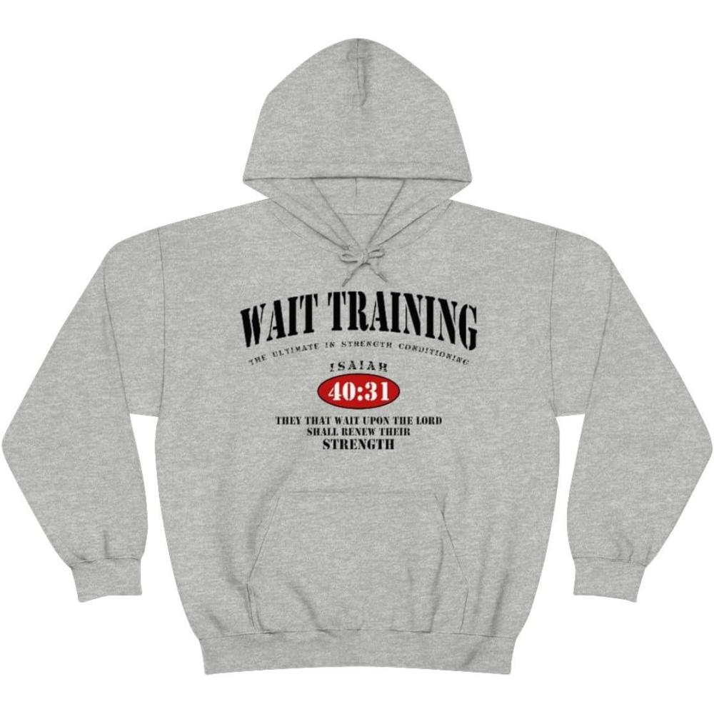 imageWait Training The Ultimate In Strength Training HoodieSport Grey
