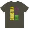 Christian Girl Unisex Jersey Short Sleeve Tee(Army)