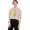 Christian Girl Women’s Cropped Hooded Sweatshirt(Blush)