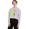 Christian Girl Women’s Cropped Hooded Sweatshirt(Grey Heather)