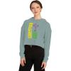 Christian Girl Women’s Cropped Hooded Sweatshirt(Sage)