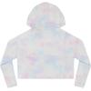 God’s Girl Women’s Cropped Hooded Sweatshirt(Tie-dye Cotton Candy)