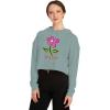 God’s Girl Women’s Cropped Hooded Sweatshirt(Tie-dye Cotton Candy)