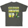 Greekgear Get Your Irish Up – St. Patrick’s Day Irish T-Shirt(Dark Heather)