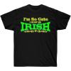 Greekgear I’m So Cute, I Must Be Irish – St. Patrick’s Day Irish T-Shirt(Black)