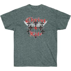 Christ 4 Life – Christian T-Shirt(Dark Heather)