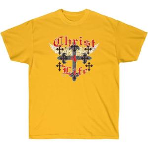 Christ 4 Life – Christian T-Shirt(Gold)