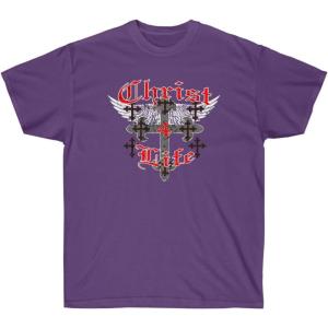 Christ 4 Life – Christian T-Shirt(Purple)