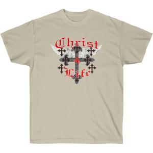 Christ 4 Life – Christian T-Shirt(Sand)