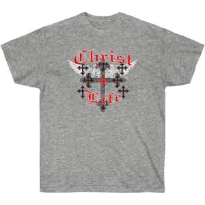 Christ 4 Life – Christian T-Shirt(Sport Grey)