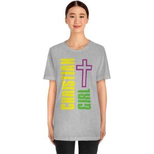 Christian Girl Unisex Jersey Short Sleeve Tee(Athletic Heather)