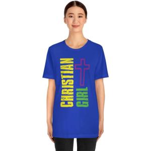 Christian Girl Unisex Jersey Short Sleeve Tee(True Royal)