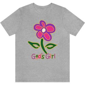 God’s Girl Unisex Jersey Short Sleeve Tee(Athletic Heather)