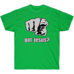 Got Jesus Pointer – Christian T-Shirt(Irish Green)