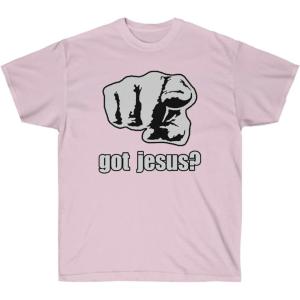 Got Jesus Pointer – Christian T-Shirt(Light Pink)