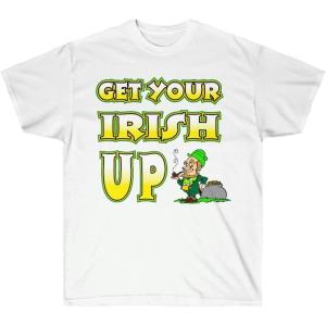 Greekgear Get Your Irish Up – St. Patrick’s Day Irish T-Shirt(White)