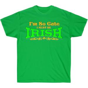 Greekgear I’m So Cute, I Must Be Irish – St. Patrick’s Day Irish T-Shirt(Irish Green)