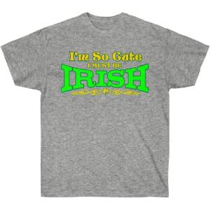 Greekgear I’m So Cute, I Must Be Irish – St. Patrick’s Day Irish T-Shirt(Sport Grey)