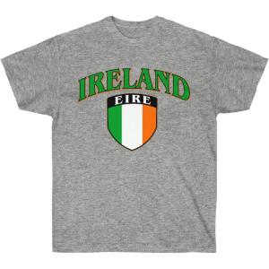 Greekgear Ireland – Eire – St. Patrick’s Day Irish T-Shirt(Sport Grey)