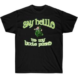 Greekgear Say Hello to My Little Friend – St. Patrick’s Day Irish T-Shirt(Black)
