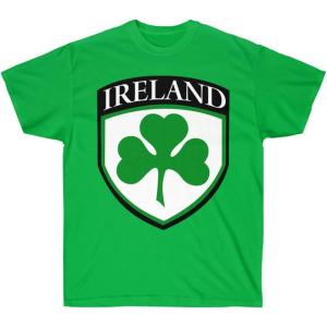 Ireland – 3 Leaf Clover – St. Patrick’s Day Irish T-Shirt(Irish Green)