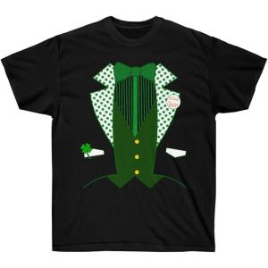 Irish St. Paddy’s Day Tuxedo Tee – St. Patrick’s Day Irish T-Shirt(Black)