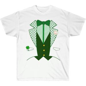 Irish St. Paddy’s Day Tuxedo Tee – St. Patrick’s Day Irish T-Shirt(White)