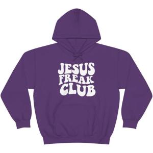 Jesus Freak – Christian Hoodie Sweatshirt(Purple)