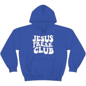 Jesus Freak – Christian Hoodie Sweatshirt(Royal)