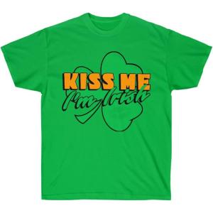 Kiss Me I’m Irish – St. Patrick’s Day Irish T-Shirt(Irish Green)