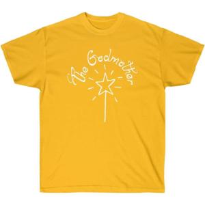The Godmother Magic Wand – Christian T-Shirt(Gold)
