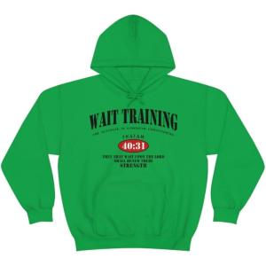Wait Training The Ultimate In Strength Training Hoodie(Irish Green)