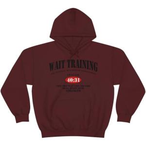 Wait Training The Ultimate In Strength Training Hoodie(Maroon)