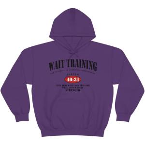 Wait Training The Ultimate In Strength Training Hoodie(Purple)