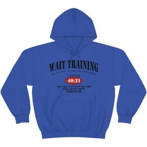 Wait Training The Ultimate In Strength Training Hoodie(Royal)