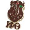Iota Phi Theta 3d Color Shield W Letters Pins